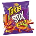 thumbnail image 1 of Takis Fuego Stix 4 oz Snack Size Bag, Hot Chili Pepper & Lime Corn Snack Sticks, 1 of 7