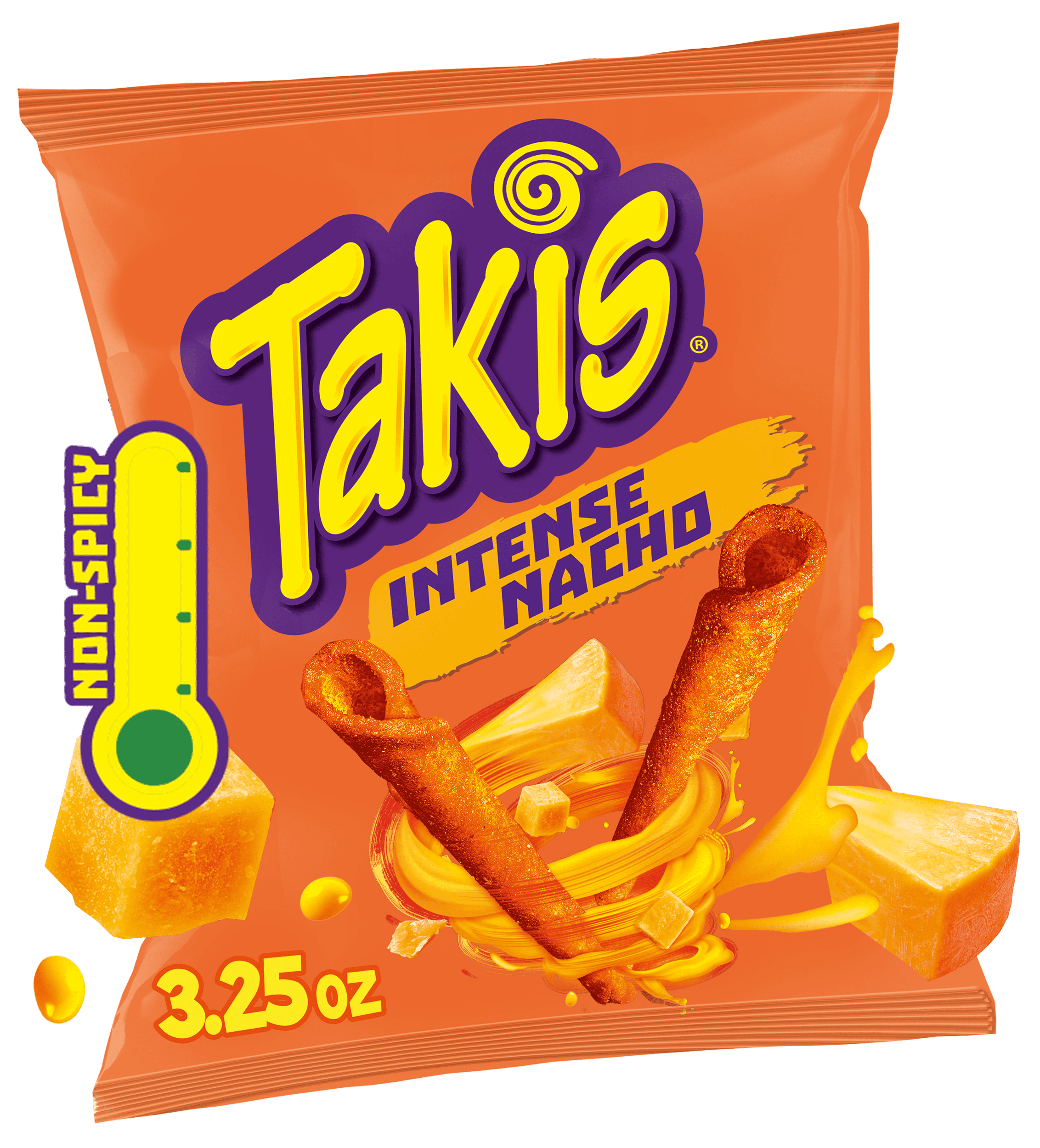 Takis Intense Nacho 3 25 Oz Snack Size Bag Cheese Rolled Tortilla 
