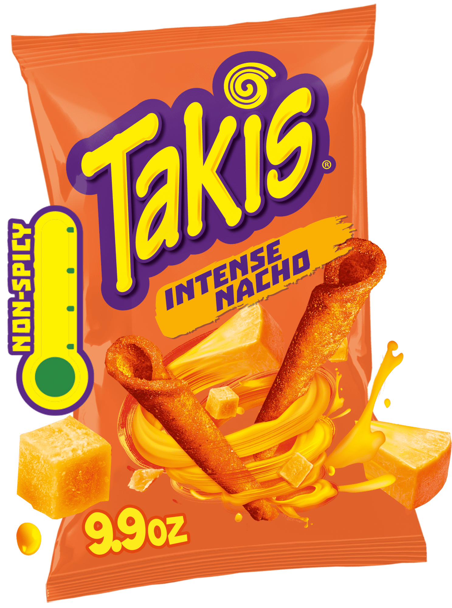 Takis Intense Nacho Cheese Rolled Tortilla Chips, 9.91 oz Sharing