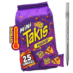 Takis Mini Mini Fuego Rolled Tortilla Chips Multipack with pan