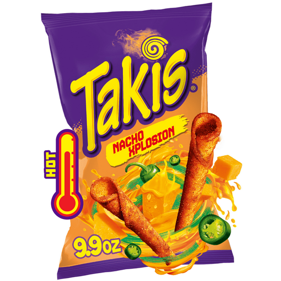 Takis Nacho Xplosion Cheese and Chili Pepper Rolled Tortilla Chips