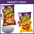 thumbnail image 1 of Takis Smokin BBQ Smokin’ BBQ Flavored Rolled Tortilla Chips 9.9 oz + Takis Hot Honey Spicy Honey Flavored Rolled Tortilla Chips 9.9 oz, Variety Pack with Bowl by OMA., 1 of 5