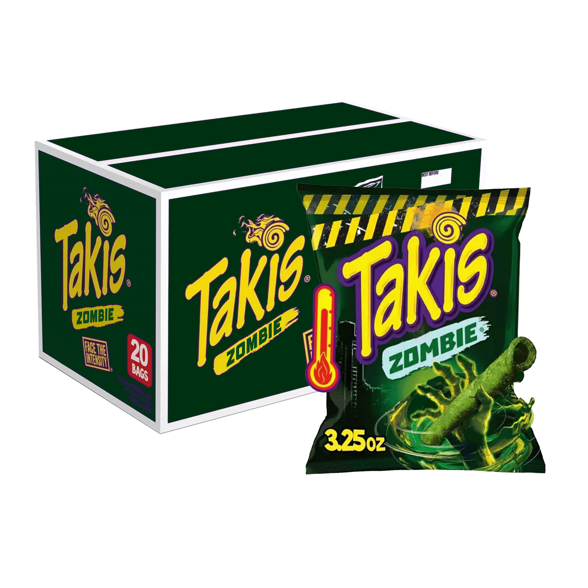 Takis Zombie, 3.25 oz (Pack of 20) – Monster-Level Heat & Unique