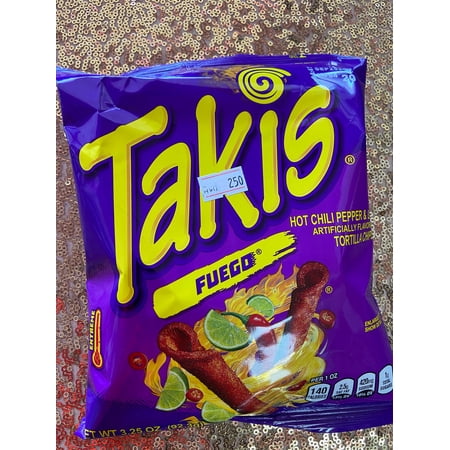 Takis tortilla chips hot chilli & lime 3.25oz