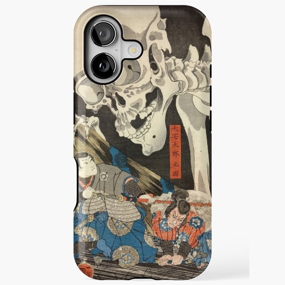 Takiyasha Witch Skeleton Spectre Compatible Phone Case for iPhone 11–17 Pro Max
