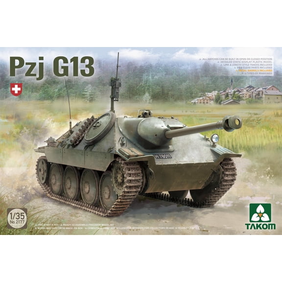 Takom 2177 1/35 Swiss Pzj G13 Plastic Model Kit