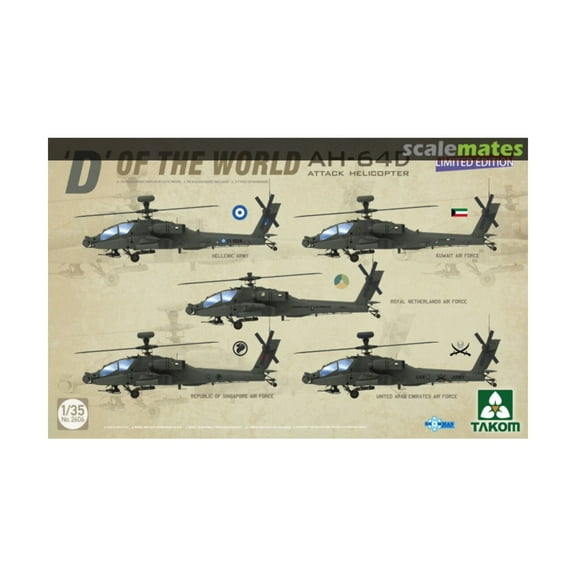 Takom AH-64D Apache Longbow "'D' of the World" Attack Helicopter New