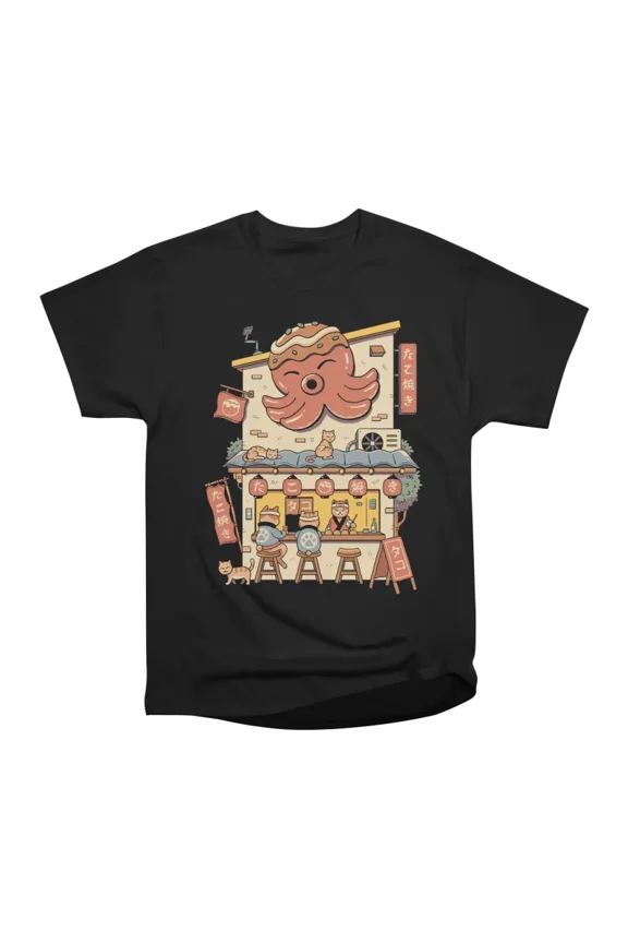 Takoyaki House T-Shirt Tee Gift For Him Merch For Her Apparel For Friend