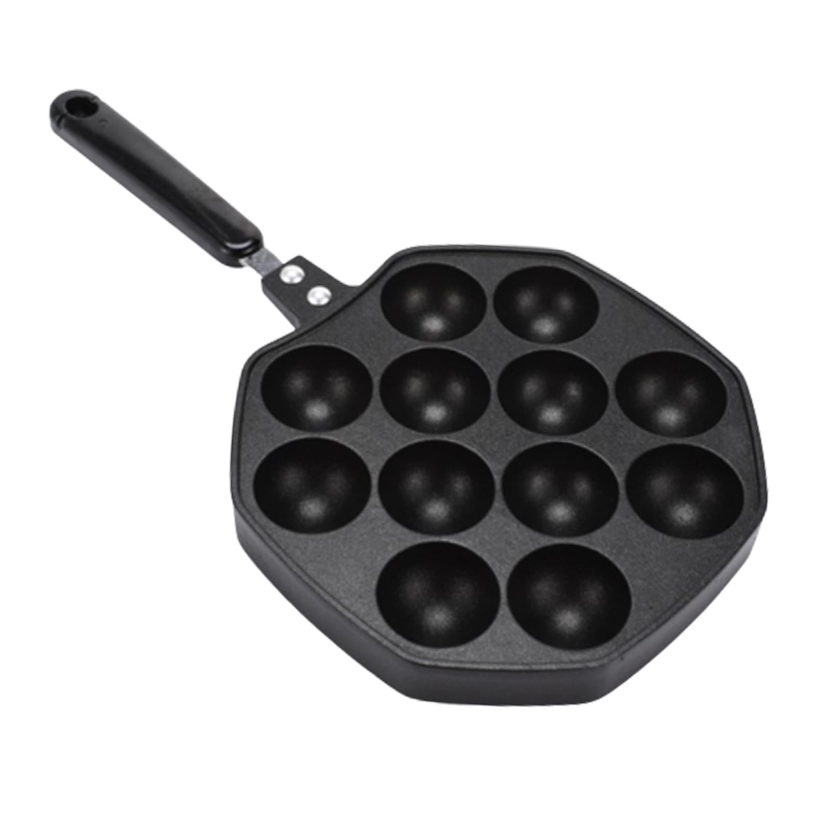 Takoyaki Maker, Takoyaki Pan 12 Holes Takoyaki Ball Maker, Grill Plate, for Kitchen Small Desserts Small Cake Round Pancakes