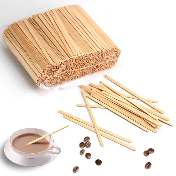 Taktik Coffee Stir Sticks Wood Stirrers 1000 Pack Disposable Drink Stirrers For Tea Beverages