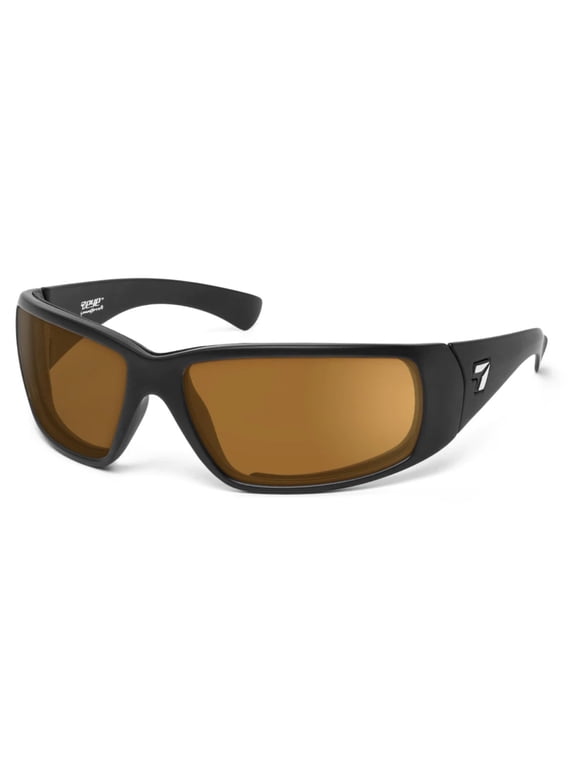 Taku AirDam Sunglasses,Matte Black Frame,SharpView Polarized Copper Lens,M