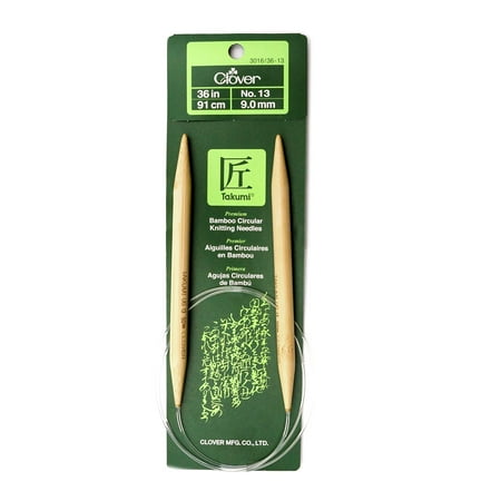 Clover Takumi Bamboo Circular Knitting Needle, 13