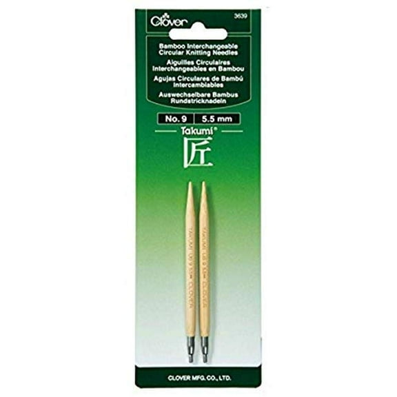 Clover Bamboo Circular Knitting Needle Intchg Sz 9