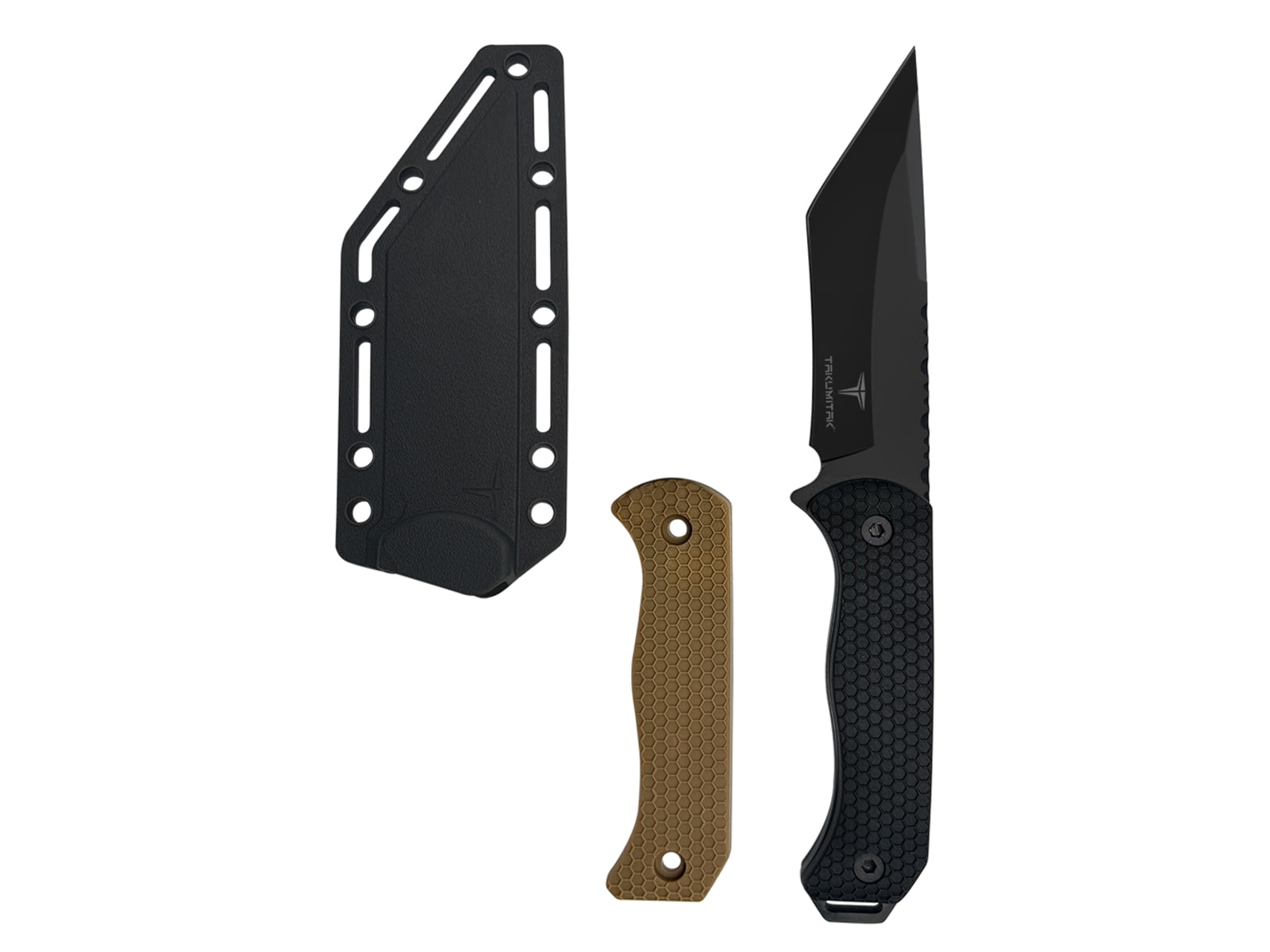 Takumitak Scalpel Fixed Blade Knife, 4.5 in Blade , 3cr13, Black