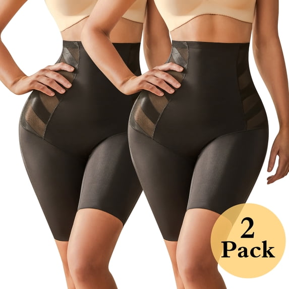Takusun High Waisted Body Shaper Shorts Shapewear for Women Tummy Control Thigh Slimming
