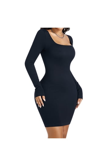 Black Fitted Dresses