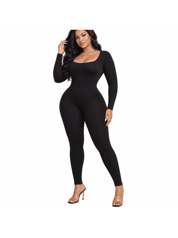 Women Tummy Control Full Body Shaper Leggings Full Length Slimming Bodysuit