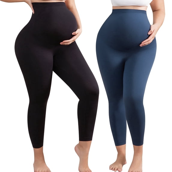 Takusun Women's Maternity Leggings Over The Belly Pregnancy Yoga Pants Active Wear Workout Leggings