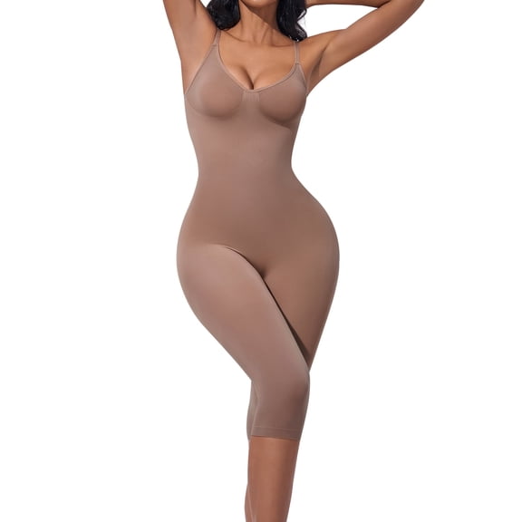 Takusun Women's Tummy Control Shapers Full Body Shapewear Bodysuits Seamless Slimmer One Piece Jumpsuit