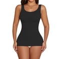 thumbnail image 1 of Takusun Women's Tummy Control Shapewear Tank Tops Seamless Round Neck Compression Tops, 1 of 6