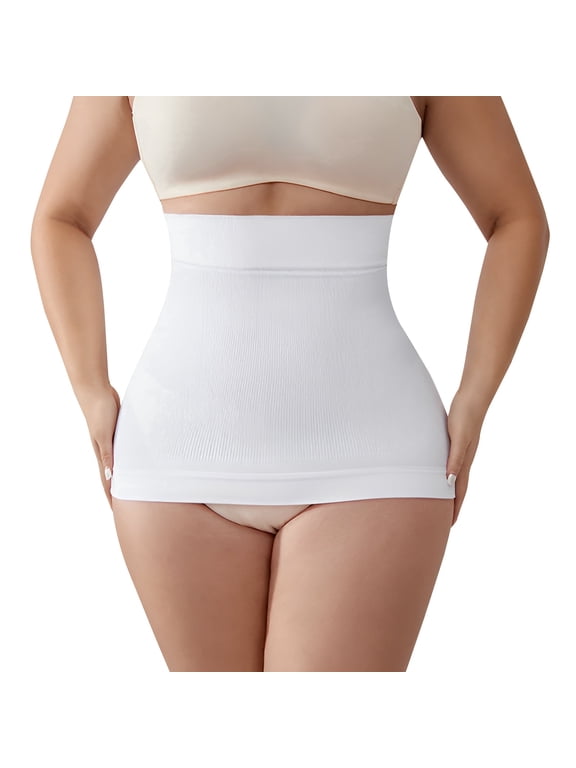 Womens' Waist Trainer Tummy Control Waist Cincher Slim Body Shaper White