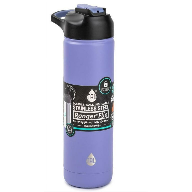 TAL Stainless Steel Modern Tumbler Water Bottle 12 fl oz, Purple Unicorn 