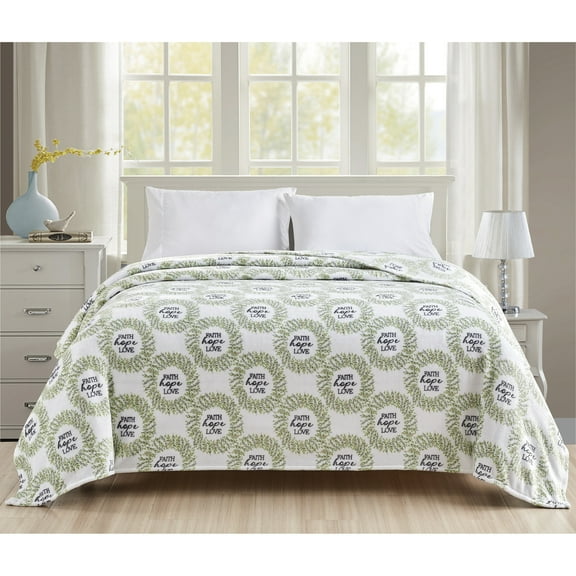 Tala-QN Faith Hope Love Size Microplush Blanket King - Faith Hope Love