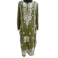 thumbnail image 1 of Talahi Indian Hand Embroidered Chikankari Cotton Kurti for Women, 1 of 11