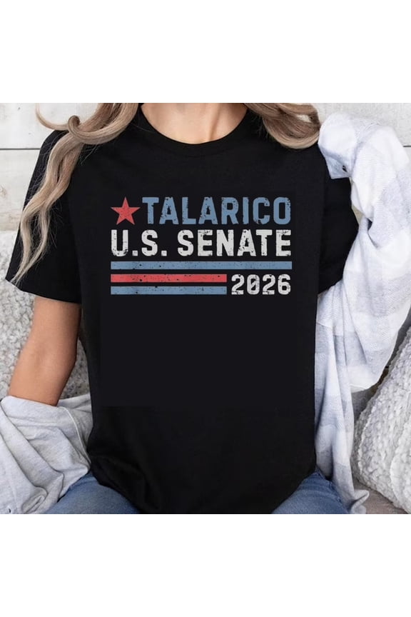 Talarico U.S. Senate 2026 Campaign T-Shirt Retro Patriotic Election Apparel Political Short Sleeve Tee for Men and Women