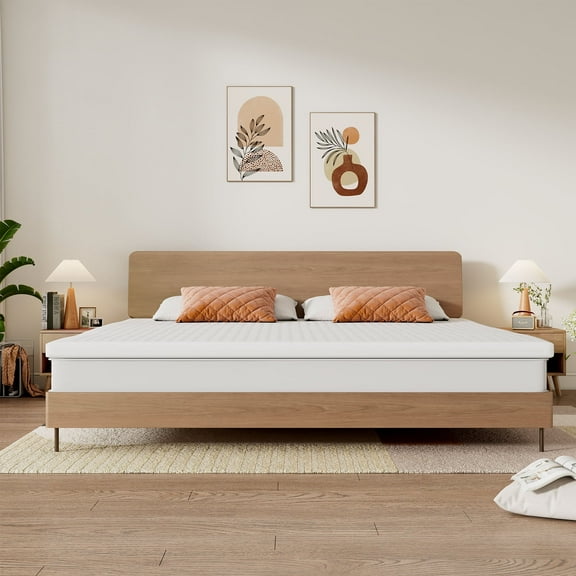 Talatex Premium Latex Topper Natural Latex Materials King Size Bed 3 Inch Medium Firm