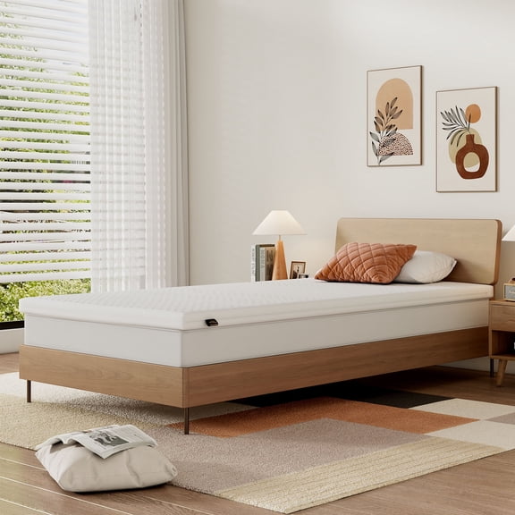 Talatex Premium Latex Topper Natural Latex Materials Twin Size Bed 2 Inch Medium Firm