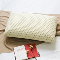 Talatex Talalay 100% Natural Premium Latex Pillow, Helps Relieve Pressure, No Memory Foam Chemicals, Perfect Package Best Gift with Removable Tencel Cover (Soft, Queen (28"×16"×5.9"))