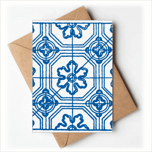 Talavera Blue Pattern Flower Ilustration Greeting Cards You are Invited Invitations