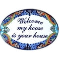 thumbnail image 1 of Talavera Ceramic House Plaque. Welcome mi house is your house, 1 of 2