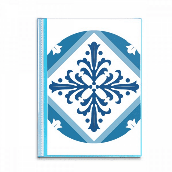 Talavera Decorative Flower Ilustration Book Sheet Protectors Portfolio Binder Folder