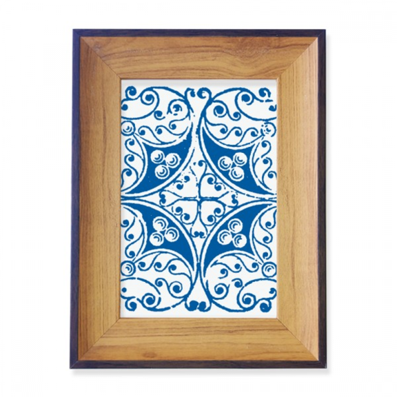 Talavera Decorative Pattern Ilustration Photo Frame Exhibition Display Art Desktop Painting