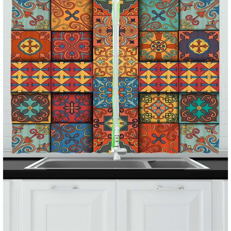 https://i5.walmartimages.com/seo/Talavera-Kitchen-Curtains-Colorful-Dimensional-Look-Tile-Squares-Illustration-Azulejo-Style-Window-Drapes-2-Panel-Set-Cafe-Decor-55-X-39-Mustard-Red-_f22ce826-5aae-4eaa-8b89-f6ccb300dcbe.414112cfaab204101bd10840f1ccdfcb.jpeg?odnHeight=768&odnWidth=768&odnBg=FFFFFF