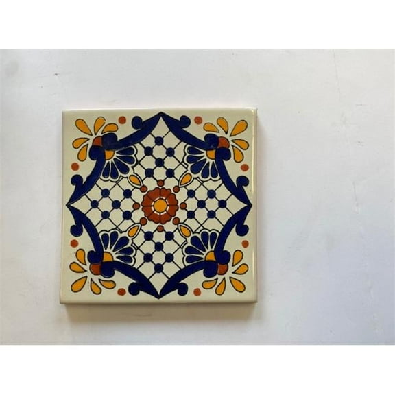 Talavera L117 6X6 6 x 6 in. Mexican Decorative Tiles, L117 - Pack of 4