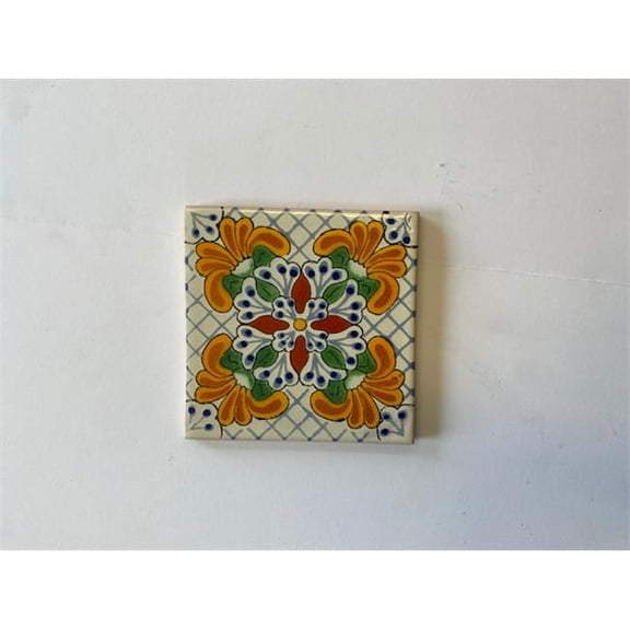 Talavera L121 4X4 4 x 4 in. Mexican Decorative Tiles, L121 - Pack of 4