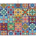 thumbnail image 1 of Talavera Mexican Ceramic Tiles Boho Drying Mat 16x18 Inch For Kitchen Counter Drying Mats Dish For Kitchen Counter Easy Clean Kitchen, 1 of 7
