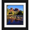 thumbnail image 1 of Talbot Frank, Christopher 15x17 Black Ornate Wood Framed with Double Matting Museum Art Print Titled - Arizona, Sedona Cathedral Rock and Oak Creek, 1 of 4