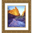thumbnail image 1 of Talbot Frank, Christopher 15x17 Gold Ornate Wood Framed with Double Matting Museum Art Print Titled - USA, Utah, A stream near Fisher Towers, 1 of 4