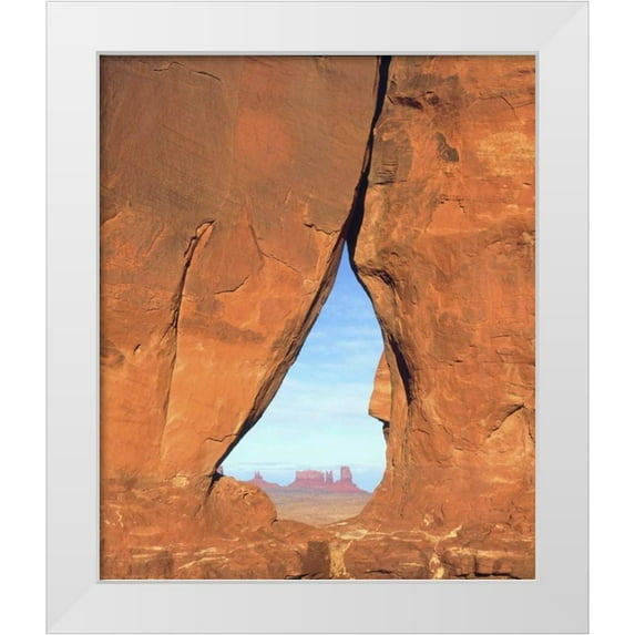 Talbot Frank, Christopher 15x17 White Modern Wood Framed Museum Art Print Titled - AZ, Formations through famous Teardrop Window