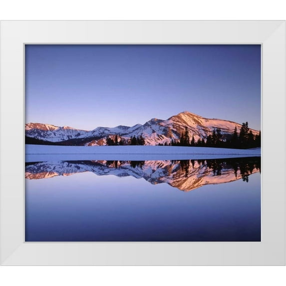 Talbot Frank, Christopher 17x15 White Modern Wood Framed Museum Art Print Titled - California, Sierra Nevada, Mammoth Peak