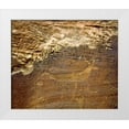 thumbnail image 1 of Talbot Frank, Christopher 17x15 White Modern Wood Framed Museum Art Print Titled - Utah Petroglyph carvings of animals on rock face, 1 of 4
