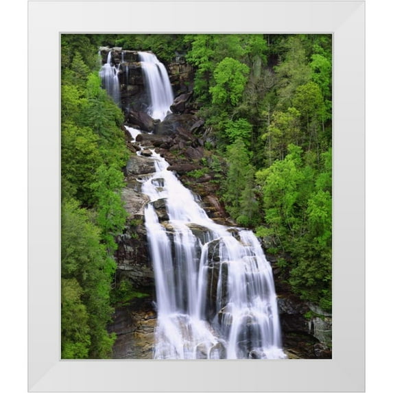 Talbot Frank, Christopher 20x23 White Modern Wood Framed Museum Art Print Titled - USA, Whitewater Falls in South Carolina