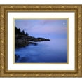 thumbnail image 1 of Talbot Frank, Christopher 23x20 Gold Ornate Wood Framed with Double Matting Museum Art Print Titled - USA, Maine Acadia NP Moonrise over the Atlantic, 1 of 4