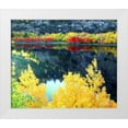 thumbnail image 1 of Talbot Frank, Christopher 23x20 White Modern Wood Framed Museum Art Print Titled - CA, Sierra Nevada, Autumn at Grant Lake, 1 of 4