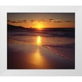 thumbnail image 1 of Talbot Frank, Christopher 30x26 White Modern Wood Framed Museum Art Print Titled - CA, San Diego, A Beach in La Jolla at Sunset, 1 of 4