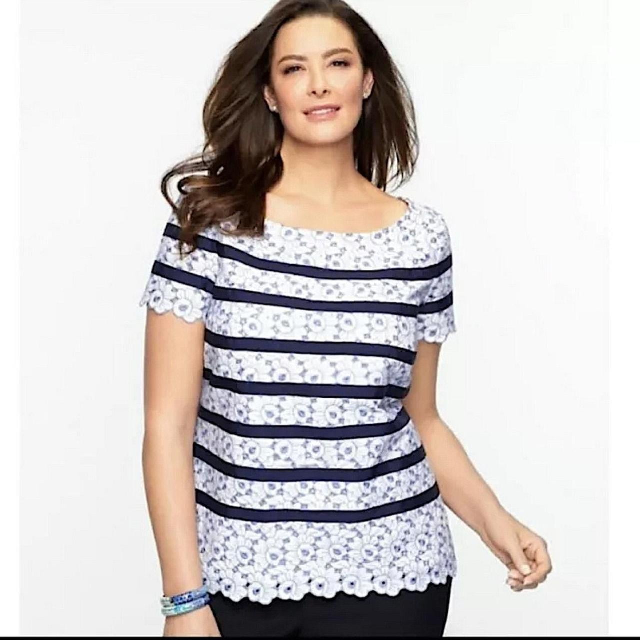 talbots plus size blouses